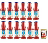 Wasa Original Lot de 3 crackers avec 100 % farine de seigle, tranches croustillantes avec farine de seigle entier, riches en fibres, 275 g + boîte italienne Gourmet Polpa di Pomodoro 400 g