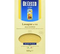 De Cecco Lot de 12 lasagnes All l' Uovo n°112 500 g (2,5 kg)