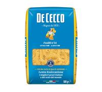 DE CECCO - Pâtes Fusilli n°34 Gourmandes, Texture Ferme et Austère pour Plats Savoureux (500 g) - Lot de 4 - vendu par Lot