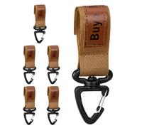 de ceinture - Porte-clé antidérapant robuste - Fermoir à bandoulière | Pour randonnée, camping, sports de plein air, sac à dos en paracorde, kaki, Refer to description