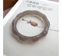 de chalcélet Naturel pour Femmes sculptées à la Main pour Femmes à nœud Bambou à la Main avec ma Petite Amie (Couleur gemme: 54-56 mm)