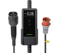 dé Chargeur Voiture Electrique 11kW 25m [6A-16A, Triphasé] Cable Recharge Voiture Electrique Type 2 16A, Chargeur EV Prise CEE Compatible avec Model Y, E-208, 500e et Autres EV/PHEV