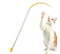 de Chat en Silicone, Jouet Teaser pour Chats,s Teaser de Chat à Queue de Souris de 20 Pouces | Bâton de Jouet pour Chat, Canne à pêche pour Chat, Jouets d'intérieur multifonctionnels pour Chat, Jouet