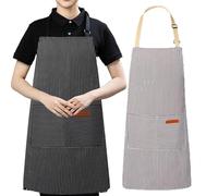 de chef - Polyester 72 x 65 cm | 2 pièces Tablier de cuisine avec attache à la taille | de cuisine pour la maison, le restaurant, le barbecue, la pâtisserie, la cuisine et les