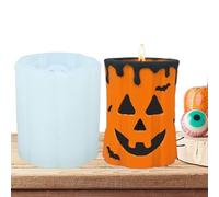De Citrouille - Forme Des Gießform Halloween, Halloween 3d Colonnes Pumpkin Bandles Form, Faire Des Vous-même, Forme En Silicone Avec Un Léger Retrait Réutilisable Pour Les Pro