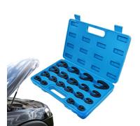De Clés À Pied De Corbeau Adaptateur métrique portable antidérapant en liquet Pour Retrait Écrous 19 Pièces pour SUV camping-car véhicule berline flexible hydraulique conduite