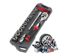de cliquets Outils à Main Antidérapants, 72 Dents Queue Hexagonale Métrique | 13 pièces cliquet, perceuse mbout pour maison, garage, meubles, armoires, camion, mécanicien,