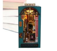 de coincement de Livres Miniatures - Miniature, insérer des métiers de décoration | Minatuture House Book Kits Kits Fall Wonder Booknook Lights Diorama, modèle de Construction Booksh