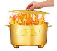 de Combustion en métal - Cage de brasero résistante à la Chaleur, incinérateur extérieur Haute température, poignées pour Un Transport Facile, élimination des Cendres Portable, matériau en Acier