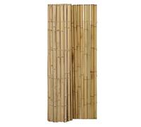 DE-COmmerce Brise-vue en bambou BARU, clôture en demi-coquilles, clôture de jardin, pare-vent, clôture, tapis en bambou NATURE (HxL) 150 cm x 180 cm