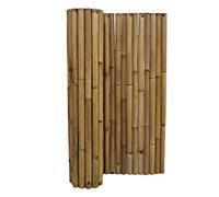 DE-COmmerce Clôture en bambou extrêmement stable, brise-vue XL Nature, fermée en haut, clôture enroulable, clôture de jardin, clôture brise-vue pour jardin, terrasse, balcon (L x H) 180 cm x 200 cm