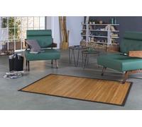 DE-COmmerce Tapis en Bambou Sensual Tapis en Bambou avec Bordure antidérapante 90 x 160 cm