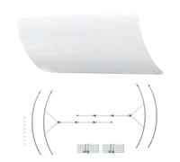 de conduit d'air de climatisation - Grille de flux d'air de précision de 20,87 pouces | PVC Anti condensation Ventilation - Autocollant sans montage avec clips pour climatisation salon bureau