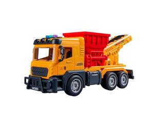 de construction électriques, véhicule à bascule, lumière sonore, jeu interactif de camion à benne basculante, accessoire de terre et en plein air, choix de piste amusante pour Fi