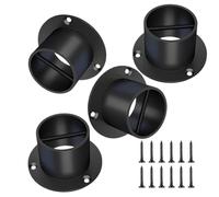 de corde, support de corde en acier inoxydable avec vis, support noir robuste pour jardin, terrasse, escalier, terrasse