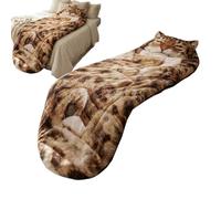 de Couchage pour Adulte, 175 x 80 cm, Couverture en Peluche Amusante et Douce, de Sieste Doux et Lavable, de Couchage Design Chat, enveloppe Portable Confortable, pour Chambre à Coucher, b