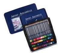 De Couleur Aquarelle Avec Étui En Métal Crayon Pré-affûté Avec Pinceau Fin Pour Livres Coloriage Pour Et Adultes Vibrante