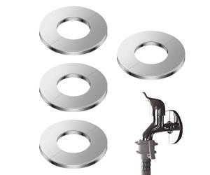 De Couverture Du Robinet De Douche - Bouclier De Soupape D'angle, Garniture De Tuyau De Toilette, Batch De Plomberie Décorative | 4pcs Rague D'écusson Matériau De Finition durabl, Tuyaux Soign