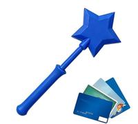 de crédit magique, Knock-To-Pay en forme d'étoile, paiement avec fonction rétractable, accessoire de carte imprimée en 3D pour anniversaires et fêtes scolaires, jouet avec style fantaisie, ba