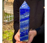 de cristal de colonne de Lapis Lazuli naturel, for la décoration de la maison et du bureau, cadeaux de démagnétisation décoration de la chambre (Size : 400-450g)