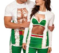 De Cuisine pour Couple - De Cuisine pour Couple Drôles | Pack De 2 Hommes Musclés Imprimés en 2D Et Style Bikini pour Femmes | Et Facile À Nettoyer - Parfait pour Les Barbecu