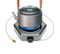 de cuisson d'extérieur - Réchaud de camping protégé du vent, brûleur à gaz portable 7800 W pour la randonnée, le pique-nique, les aventures en plein air