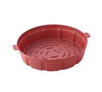 de cuisson en silicone pour friteuses à air - Antiadhésive de qualité alimentaire, conception ronde, poignée anti-brûlure | Utilisation de friteuse au four à micro-ondes, cuisson sans huile, ou