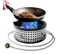 de Cuisson pour Extérieur - Brûleur de Camping 15800 Anti-Vent | Réchaud de Camping Anti-Vent | pour la Randonnée le Trekking le Sac à Dos le Pique-nique le Barbecue et la Cuisine dans le Plein Air