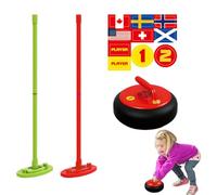 de Curling pour - de Société avec Brosse Lumineuse Électrique | Activité Intérieure Interactif pour Salon, Développement de la Créativité et Motricité, Divertissement Familial et