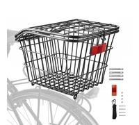 de cycle de retour - Rack arrière en métal - Support de roulement - Caisse de cadre de vélo, utilité solide - Valise de voyage réglable, conteneur d'équitation en plein air, un support