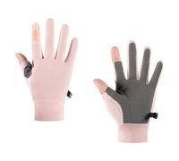 de Cyclisme d'été en Soie Glacée, 2 de Vélo sans Doigts pour L'entraînement en Plein Air, la Musculation, Taille M (Pink)