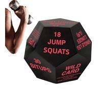 Dé de Fitness - 12 Faces Cube d'Entraînement Ludique Petit Équipement - Dé d'Entraînement - Pour Les Femmes L'Entraînement L'Exercice Les Sports Les Squats Les Jeux La Salle De Sport Et La Maison