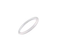 de de Jade Blanc glacé pour Femmes Natural Chalcedony Good Luck Mode Round Jade Stone Bangle for Woman Yoga Meditation Birthday Gift (Yuanyusui Bangle12,60-61mm)
