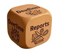 Dé Décisionnel pour Le Travail - Six Phrases Décalées Accessoire De Bureau,Décoratif Bureau Dés Travail,pour Collègues Amis Famille