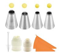 De Décoration Gâteaux 9 Pièces Crème Florale Cupcakes Pointes Glaçage Buses Sacs À Pâtisserie Coupleurs Réutilisables Brosse Outil Cuisson Kit Décoration Gâteaux Avec
