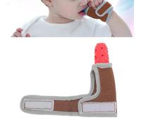 de dentition en silicone anti-succion pour enfants, avec bracelet respirant, pour bébés de 0 à 3, 3 à 6 et 6 à 12 mois, jouets à mâcher pour bébés. (Rouge)