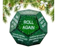 de dés d'échange Dé Jouet à 12 Faces défi Père Noël | de société de Noël pour , , fêtes, maison, , x à boire, de table, de cartes et de