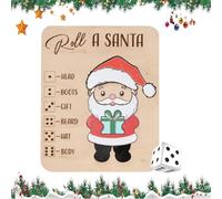 De Dés des Fêtes en Famille - De Société Puzzle Thème Renne en Bois, de Lien Affectif pour Famille Ados Adultes - Améliore Les Relations