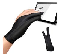 de Dessin pour Artiste, de Dessin pour Tablette Graphique, Anti-Toucher Gants d'artiste pour Plateau à Dessin, à Deux Doigts