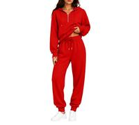 de détente en polaire douce et confortable, composé d'un pantalon de joggin | Les Survhiverment Pour Femme Costume Hiver Vintage Thermique Pastel Basique Wide Color Ecossais Corset Tricot