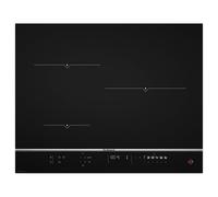 de dietrich table de cuisson à induction 65cm 3 feux 7400kw noir dpi7570xt
