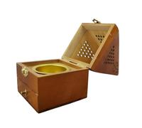 De Diffuseur D'encens en Bois Fait À La Main pour Décoration Esthétique Pendaison Crémaillère en Forme Pyramide