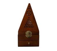 De Diffuseur D'encens en Bois Fait À La Main pour Décoration Esthétique Pendaison Crémaillère en Forme Pyramide