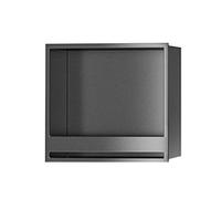 de Douche Encastrée INOX en Acier Inoxydable, Étagère Murale Encastrée, Étanche, sans Carrelage, Rangement de Salle de Bain pour Shampoing, Savon, Produits de Toilette