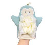 de douche exfoliant | Gants de gommage pour les mains mignons de dessin animé - Serviette en mousse riche élastique, moufle de douche douce pour la peau pour apaiser et nettoyer votre peau