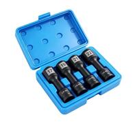 de douilles pour écrous de roue Adaptateur non marquant en acier à paroi | Douilles à Écrous de Roue à Carré 4 Pièces Pour Auto Véhicule SUV Camping-Car Pick-up Maison Garage