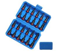 de douilles pour mécanicien 3/8 de pouce, embout hexagonal H3-H14 | Coffret 24 douilles métriques pour camion, électroménager, équipement jardin, machines,