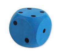 De en Mousse Bleu 15 x 15 cm geant XXL - Cube Souple et Leger - Jeu de société Plein air et Jardin - Kermesse, Anniversaire