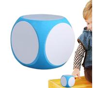 Dé en mousse effaçable 10 cm - Cube pour écrire et effacer | Ressource éducative pour chiffres, lettres et activités créatives en maternelle
