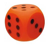 Dé en mousse rouge xxl : 15 cm - jeu plein air géant - nouveauté